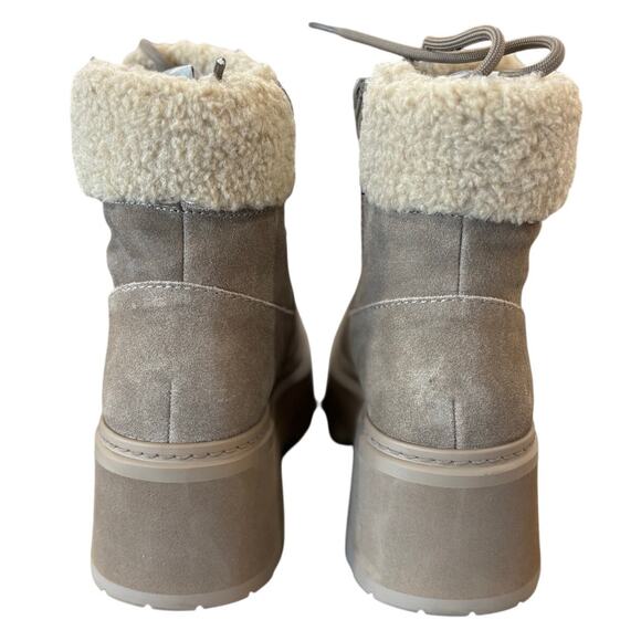 AQUA Women's Thea Lace Up Cold Weather Boots Mushroom 7.5 - Picture 4 of 10